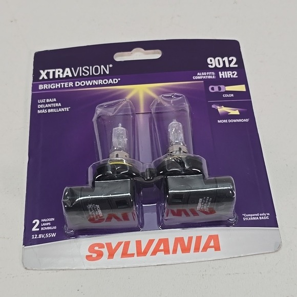Sylvania Other - Sylvania XtraVision 9012 Two Bulbs Headlight Replacement OE HIR2 55W NEW